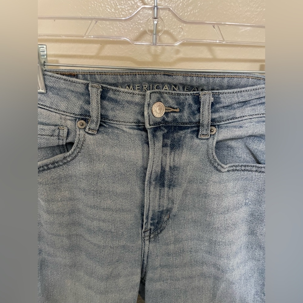 ✨Women’s American Eagle Jeans Mom Straight Stretch Jeans Size 0 - Picture 4 of 12